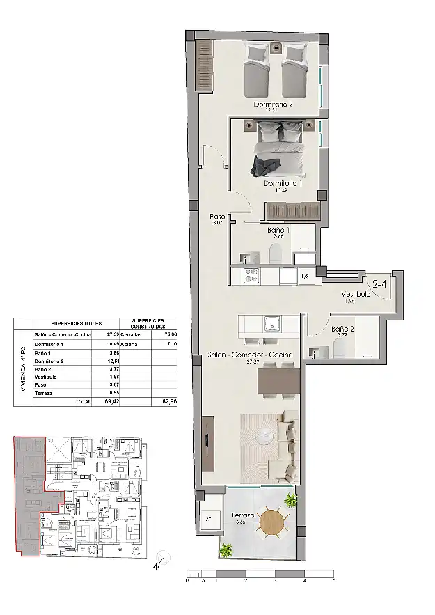 Apartament amb terrassa en venda a Santa Pola ciudad, imagen 18