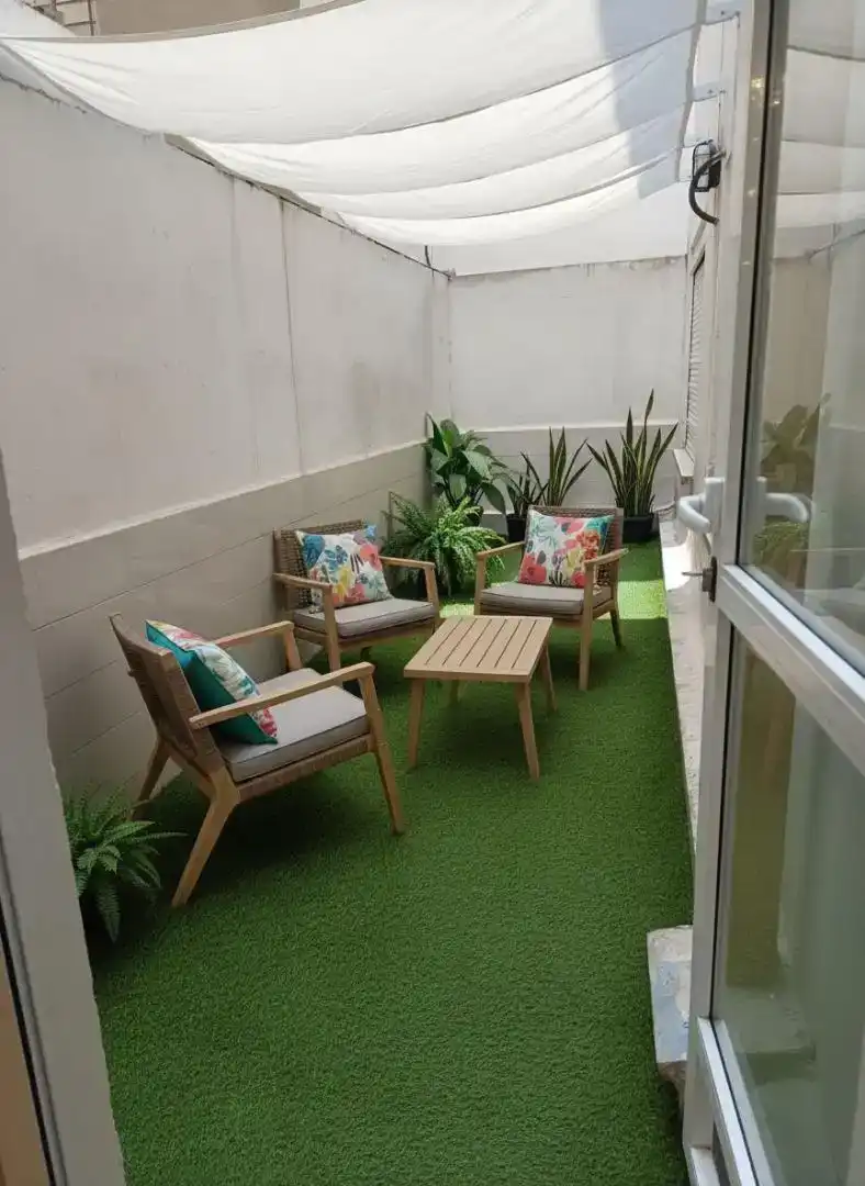 Terrasse von Wohnung zur Miete in  Valencia Capital mit Klimaanlage