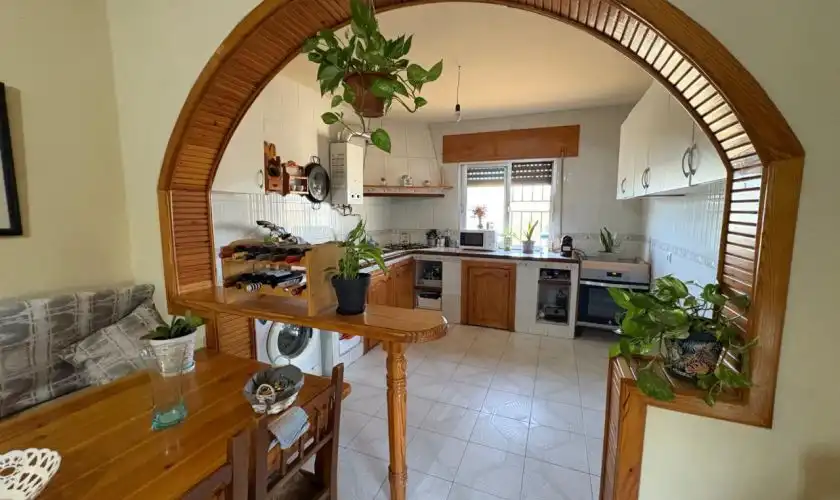 Cuina de Casa o xalet en venda en Níjar amb Jardí privat, Terrassa i Piscina