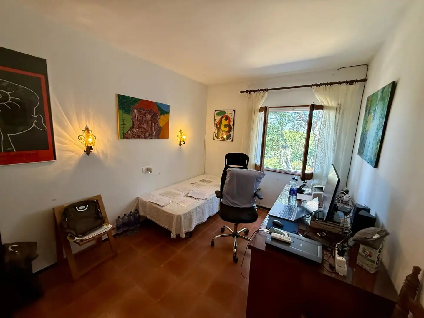 Habitación de Finca rústica en venta en Castell d'Aro, Platja d'Aro i s'Agaró con Aire acondicionado, Calefacción y Jardín privado