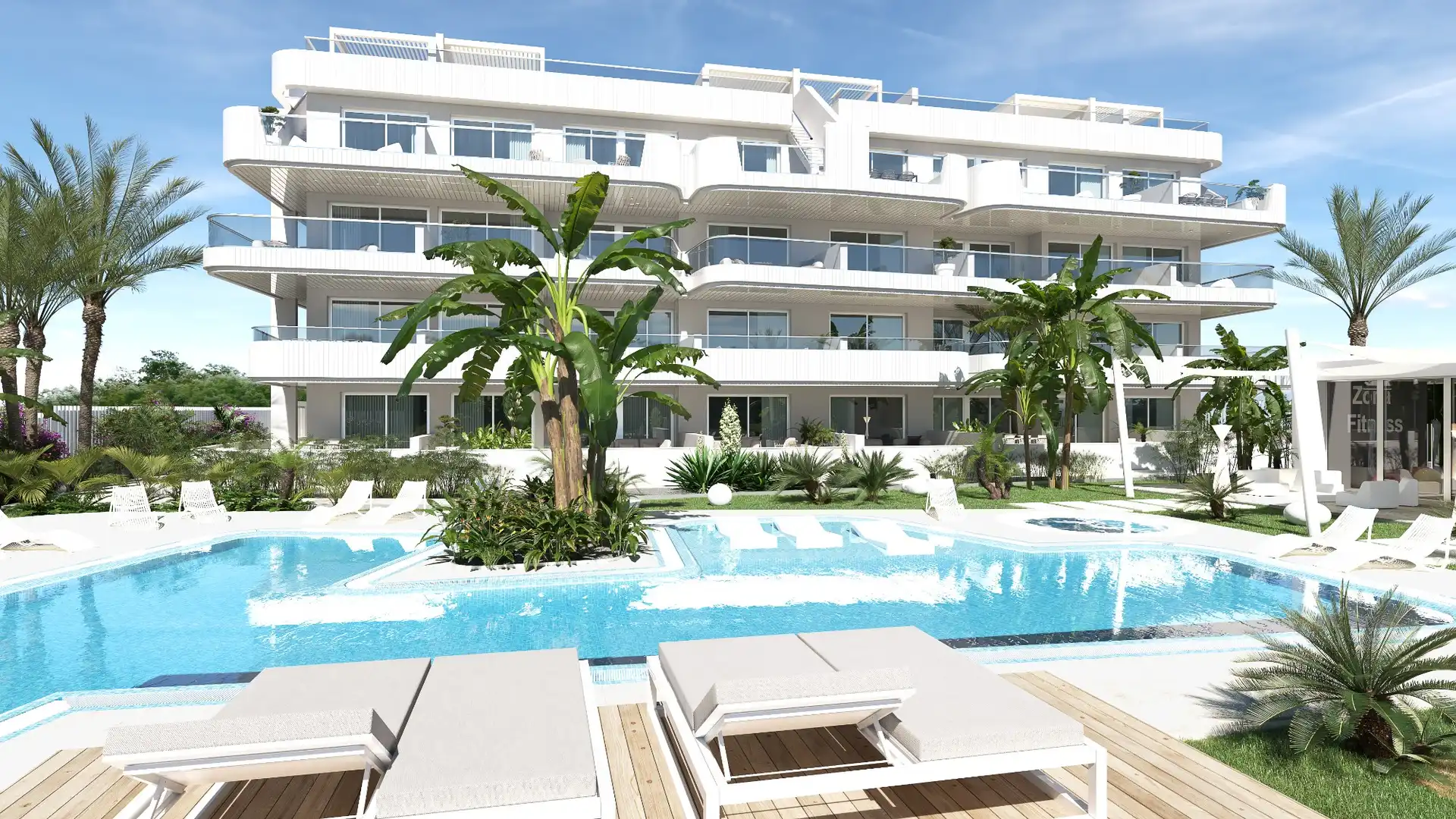 Vista exterior de Pis en venda en Orihuela amb Aire condicionat, Terrassa i Piscina