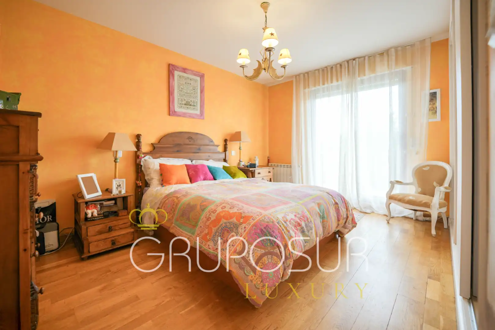 Bedroom of Detached homes for sale in Simancas  with Heating, Private garden and Parquet flooring