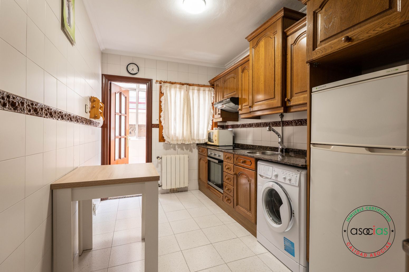 Kitchen of Flat for sale in Gijón   with Heating, Parquet flooring and Terrace
