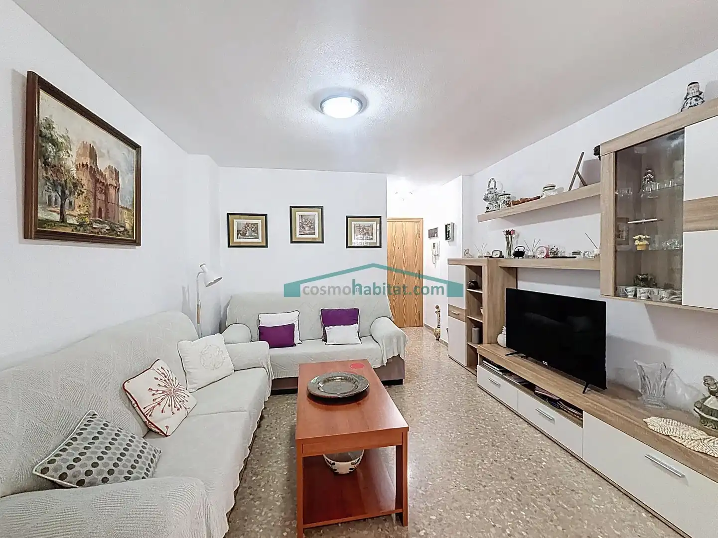 Sala d'estar de Pis en venda en Canet d'En Berenguer amb Jardí privat, Terrassa i Balcó