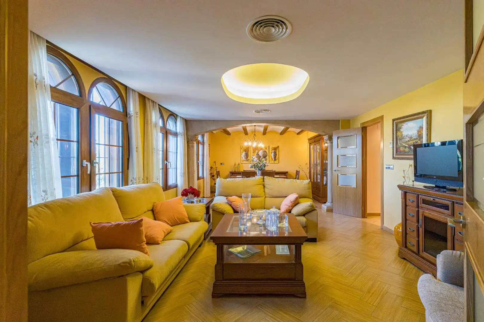 Sala de estar de Casa o chalet en venta en Murcia con Aire acondicionado, Calefacción y Jardín privado