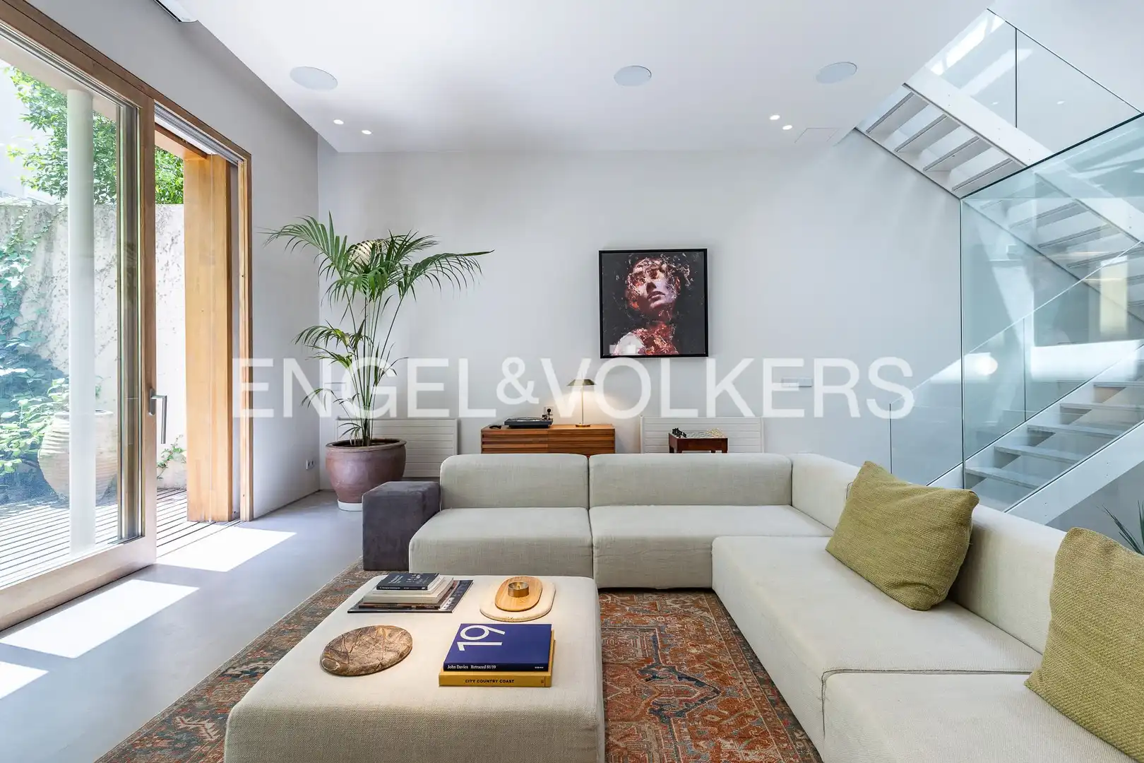 Living room of Houses for rent in Barcelona  with Air Conditioner, Heating and Private garden