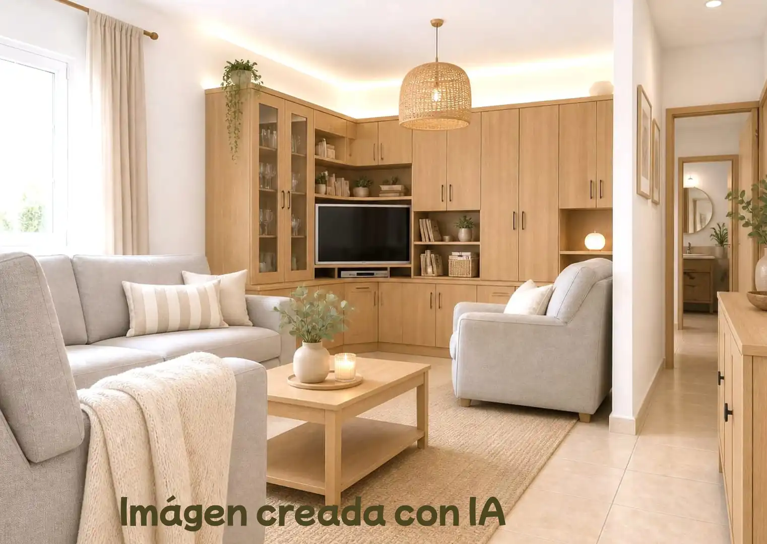 Sala de estar de Casa o chalet en venta en Vega de San Mateo con Jardín privado, Terraza y Internet