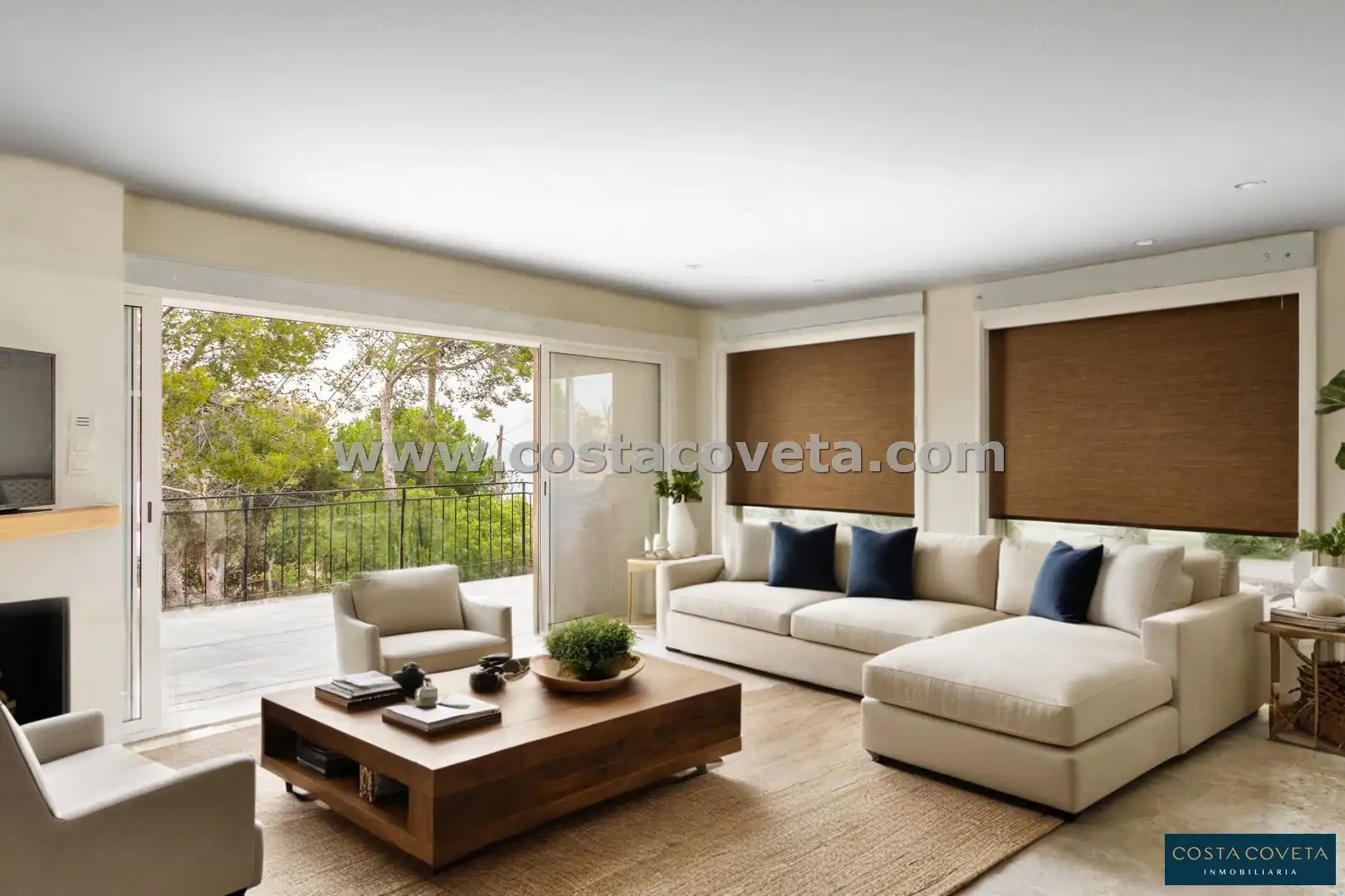 Wohnzimmer von Haus oder Chalet zum Verkauf in El Campello mit Klimaanlage, Privatgarten und Terrasse