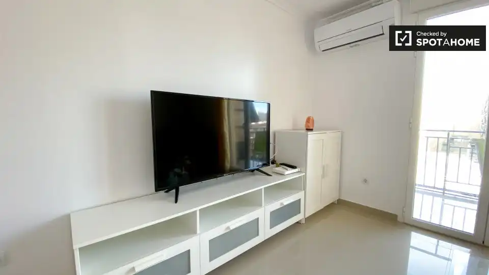 Sala d'estar de Pis per a compartir en Valencia amb Aire condicionat, Calefacció i Terrassa