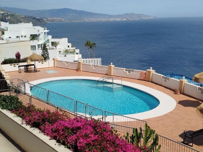 Swimming pool of Flat for sale in Almuñécar  with Private garden, Terrace and Community pool