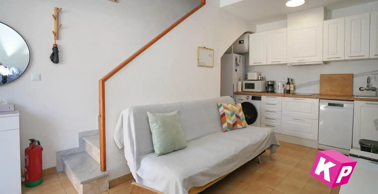 Sala d'estar de Casa o xalet en venda en Santa Pola amb Aire condicionat, Terrassa i Moblat