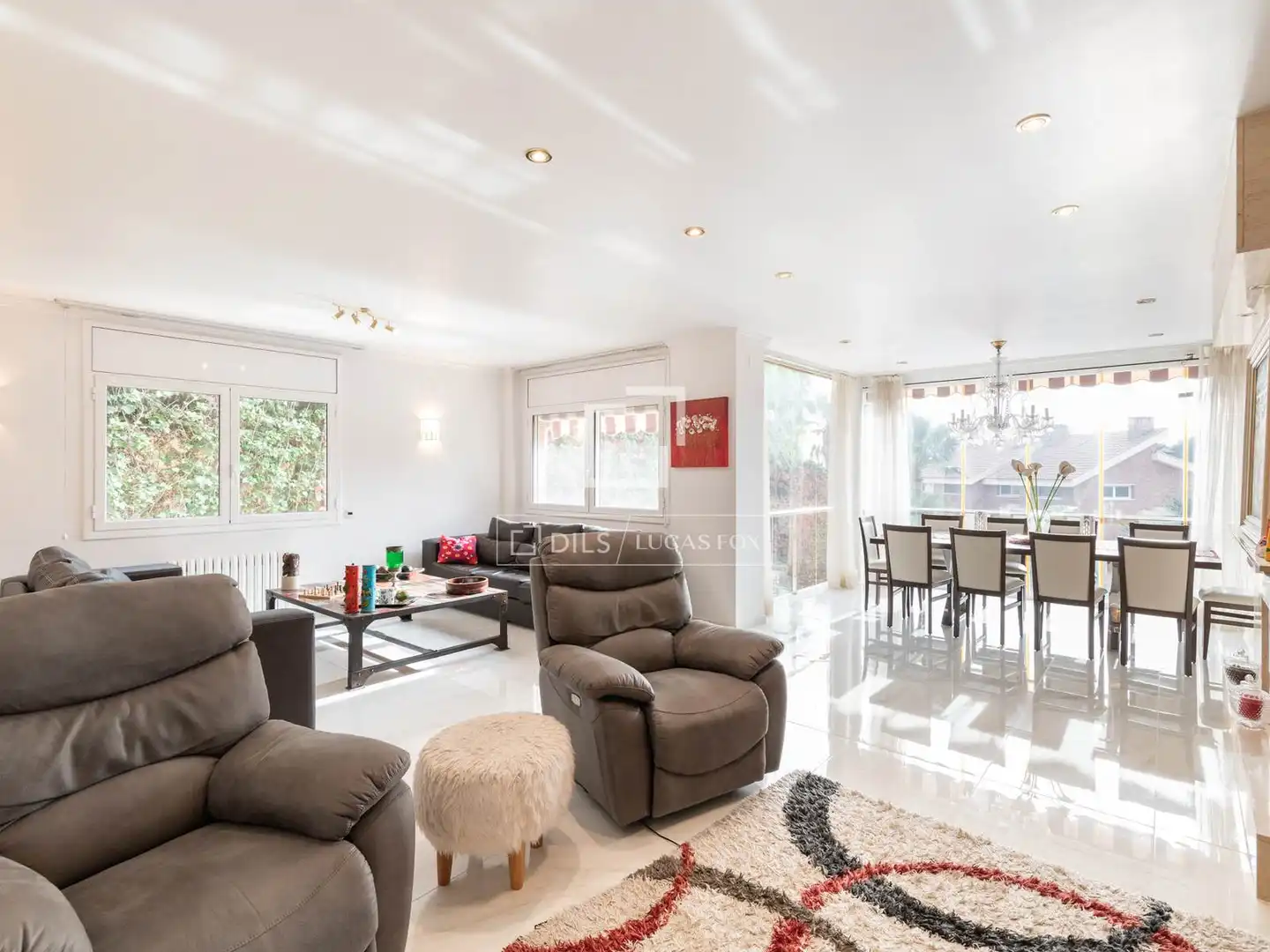 Living room of Houses for rent in Castelldefels  with Air Conditioner, Heating and Private garden