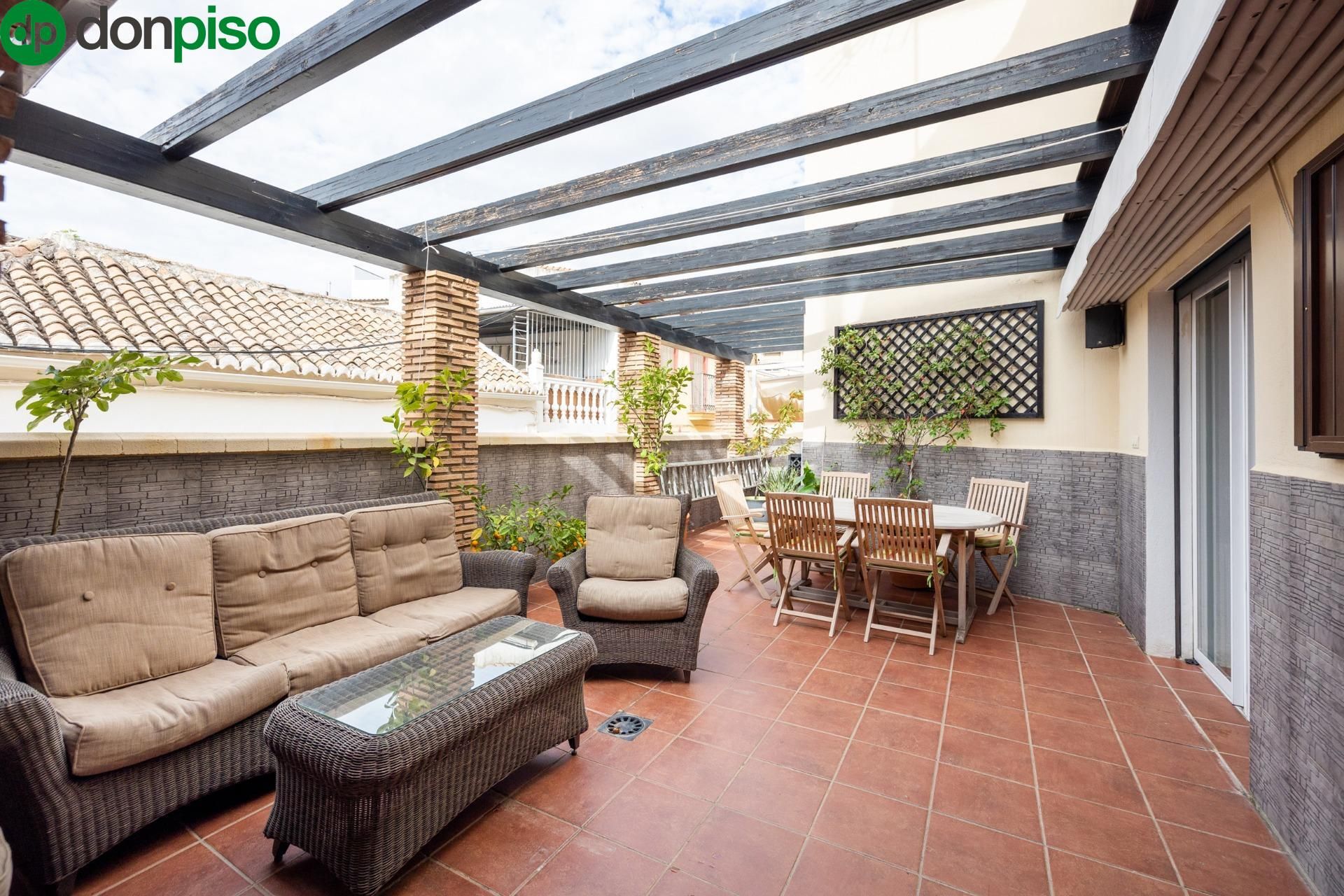 Terrace of Single-family semi-detached for sale in  Granada Capital  with Air Conditioner, Terrace and Storage room