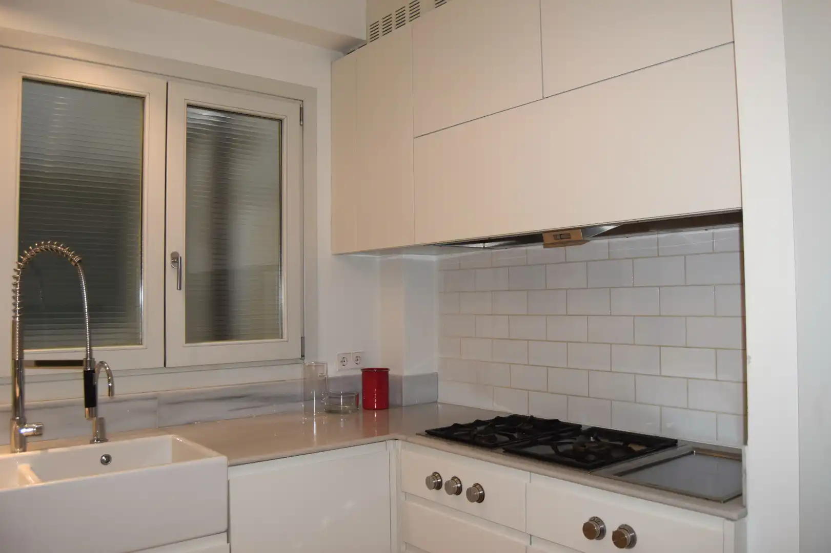 Cocina de Piso de alquiler en Barcelona con Aire acondicionado, Calefacción y Parquet