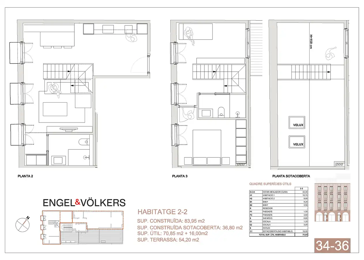 Maisonette zum Verkauf in Barcelona mit Klimaanlage, Heizung und Terrasse