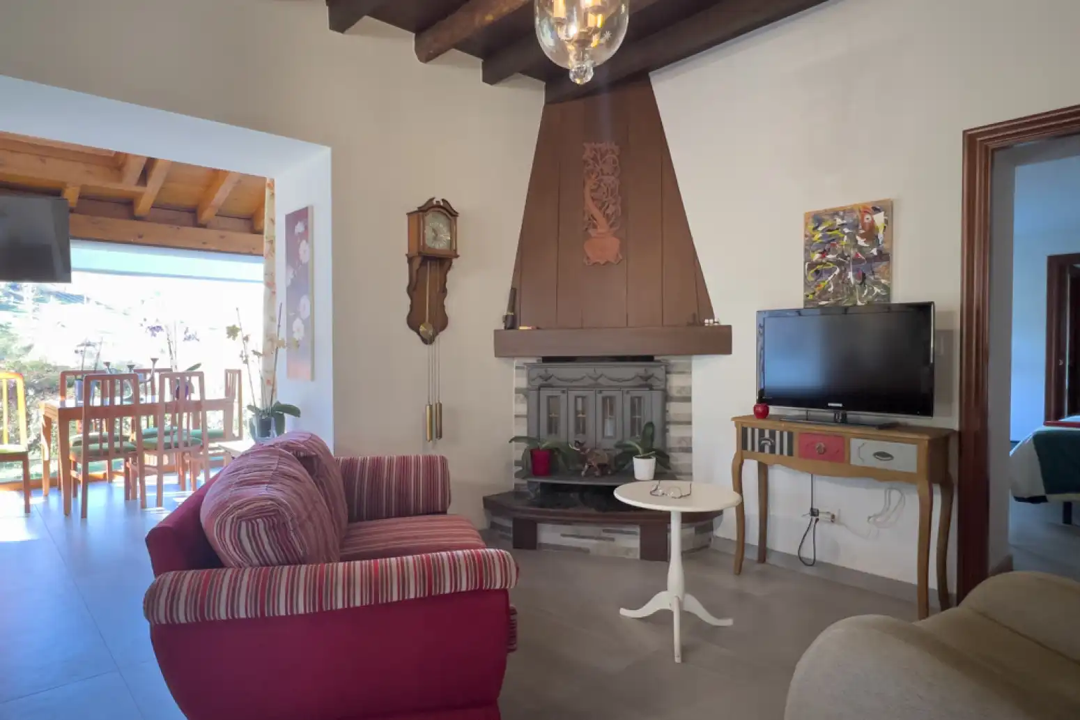 Living room of Houses for sale in Cartes  with Heating, Parquet flooring and Terrace