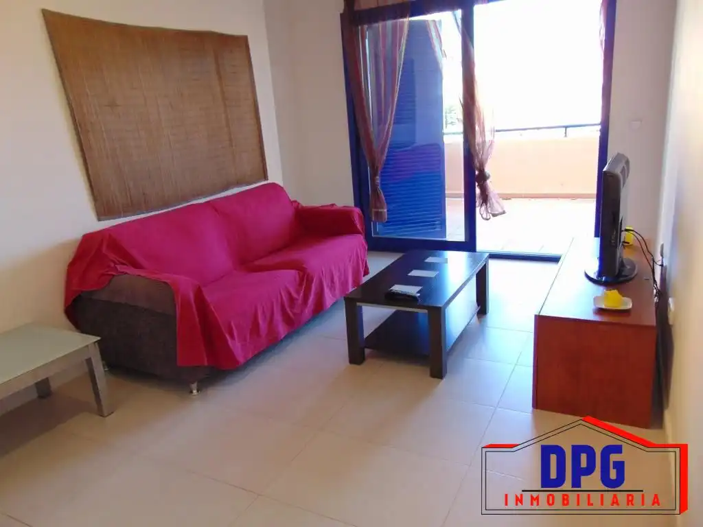 Sala d'estar de Apartament en venda en Mojácar amb Aire condicionat, Terrassa i Traster