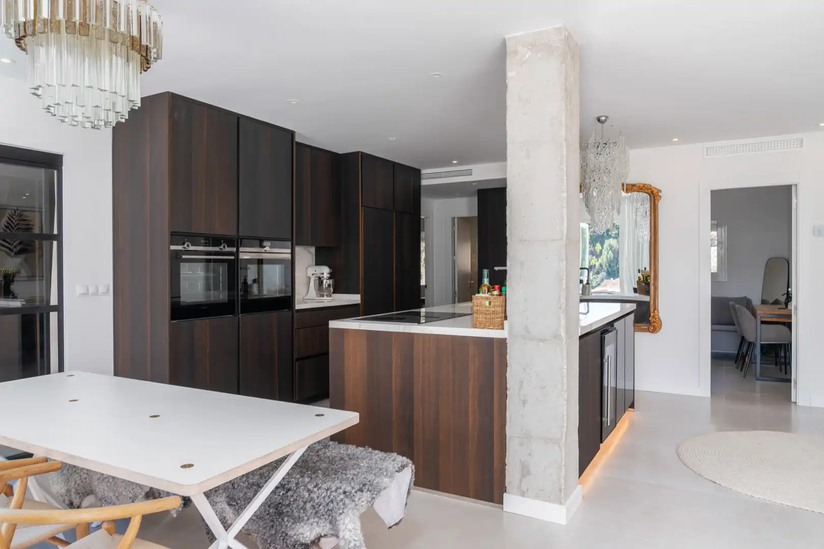 Cocina de Ático en venta en Benahavís con Aire acondicionado, Terraza y Piscina