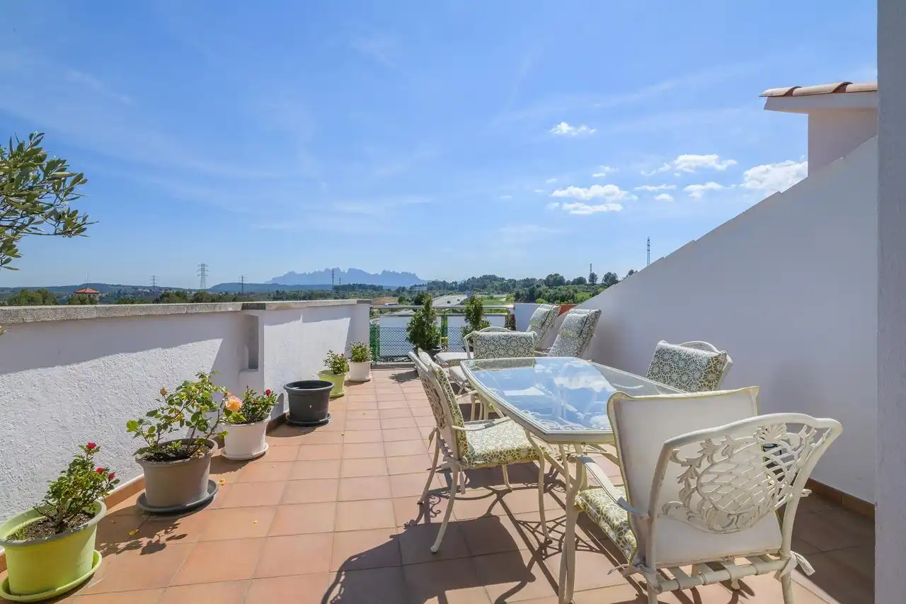 Terrassa de Casa o xalet en venda en Sant Joan de Vilatorrada amb Calefacció, Parquet i Terrassa