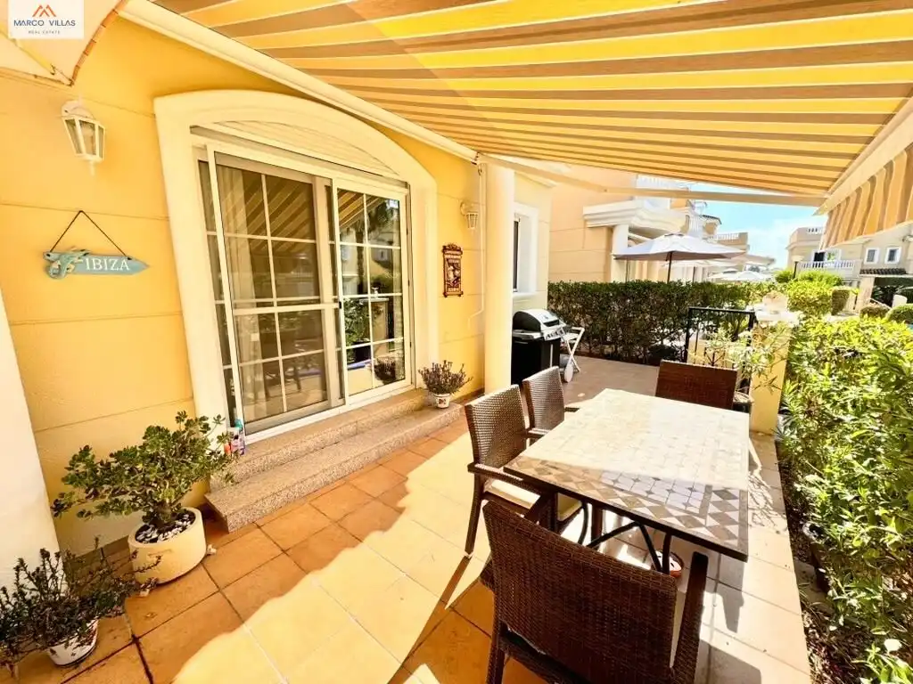 Terrassa de Casa o xalet en venda en San Fulgencio amb Aire condicionat, Jardí privat i Balcó