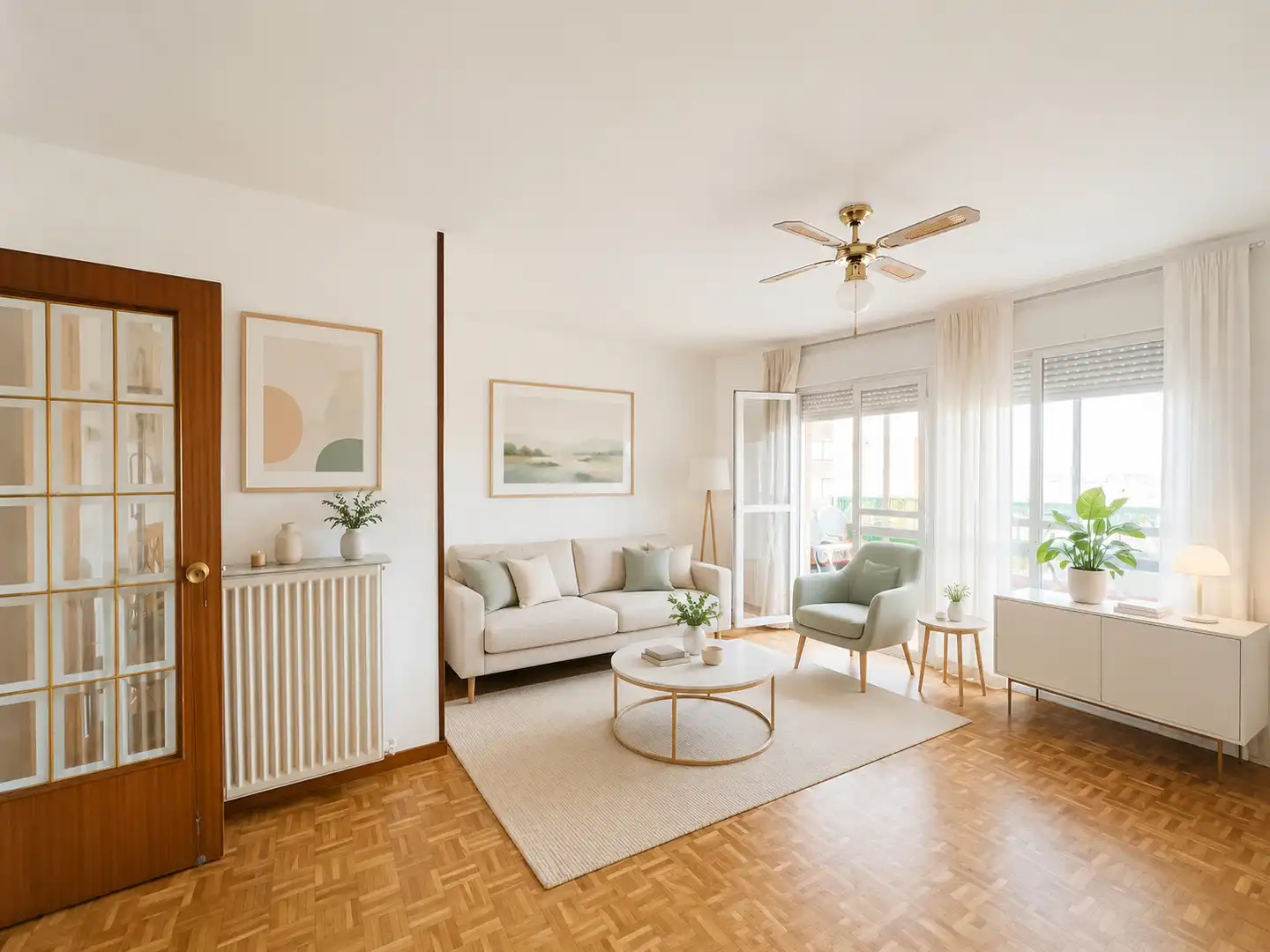 Sala de estar de Piso en venta en Zaragoza con Calefacción, Terraza y Trastero