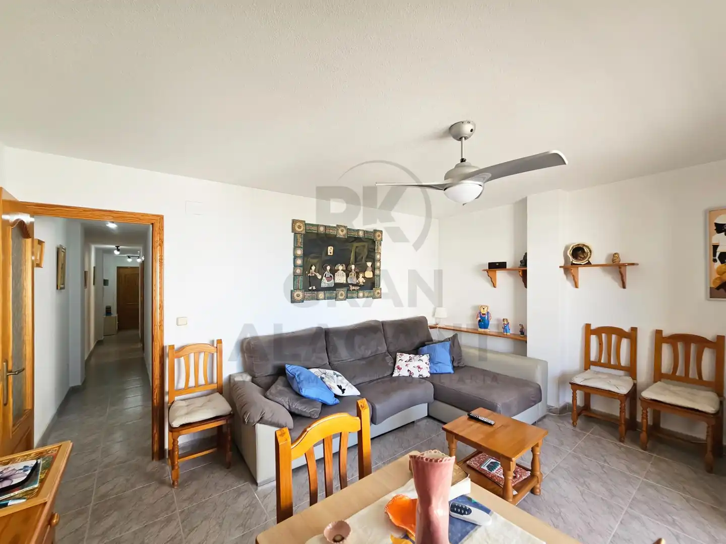 Sala de estar de Apartamento en venta en Elche / Elx con Aire acondicionado, Calefacción y Terraza