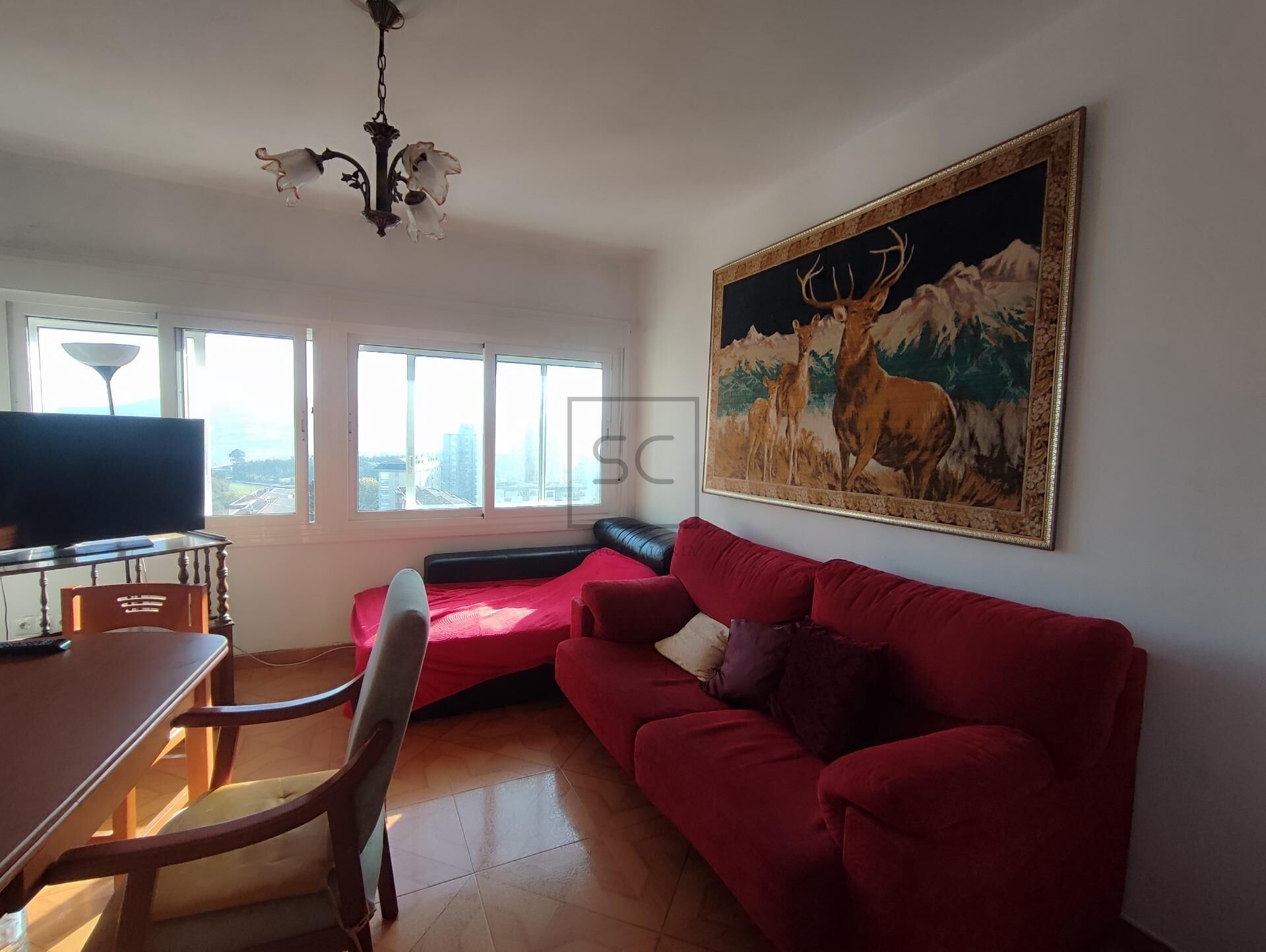 Sala d'estar de Pis en venda en Ferrol amb Calefacció