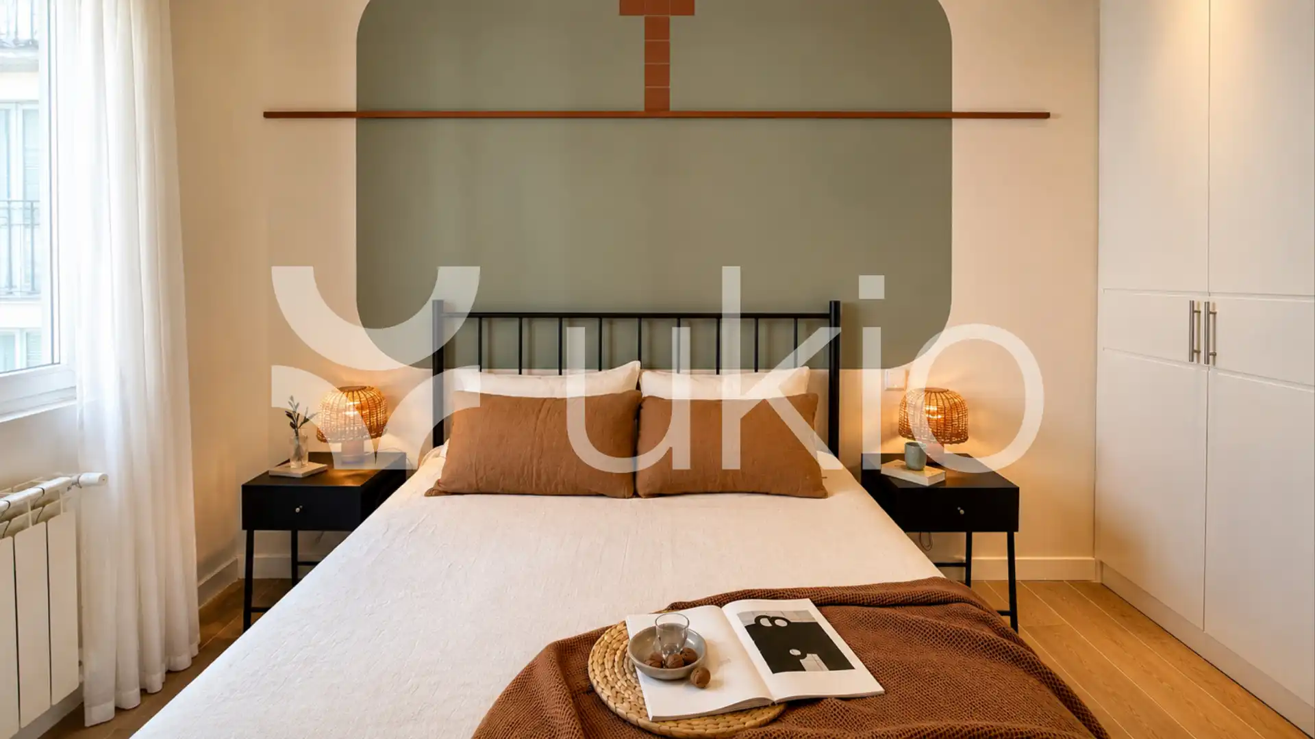 Bedroom of Apartments for rent in Madrid  with Air Conditioner, Heating and Furnished