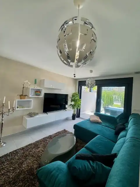 Living room of Flat for sale in Sant Llorenç des Cardassar  with Air Conditioner, Terrace and Furnished