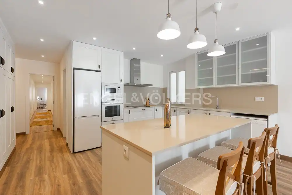 Cocina de Piso de alquiler en Valencia con Aire acondicionado, Calefacción y Parquet