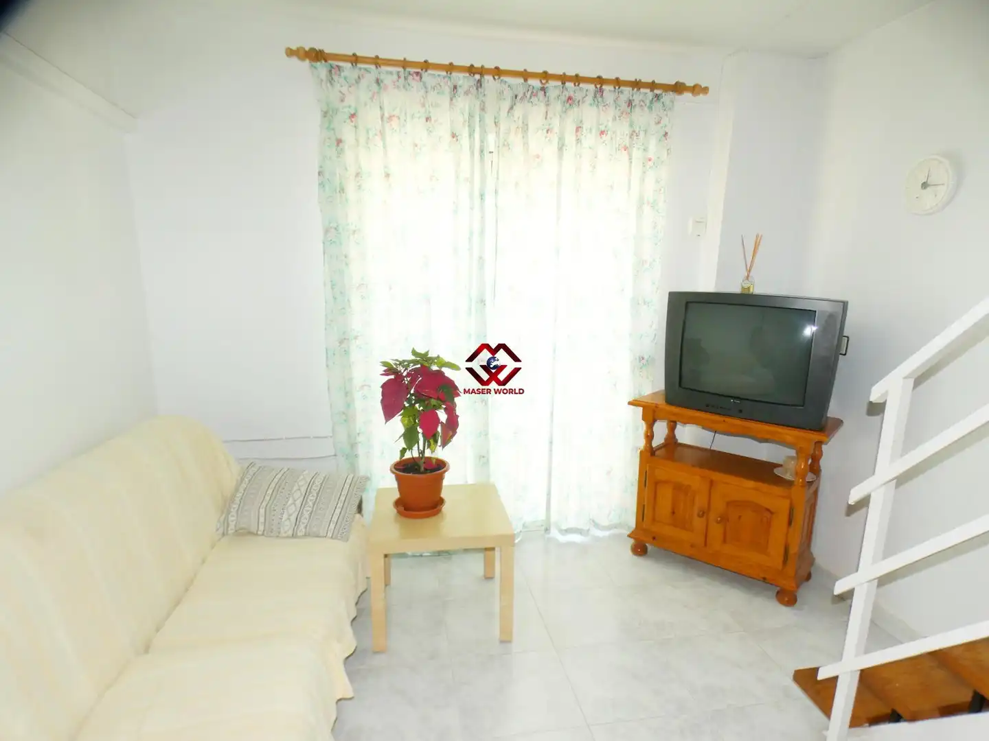 Sala de estar de Piso en venta en Mazarrón con Aire acondicionado y Balcón
