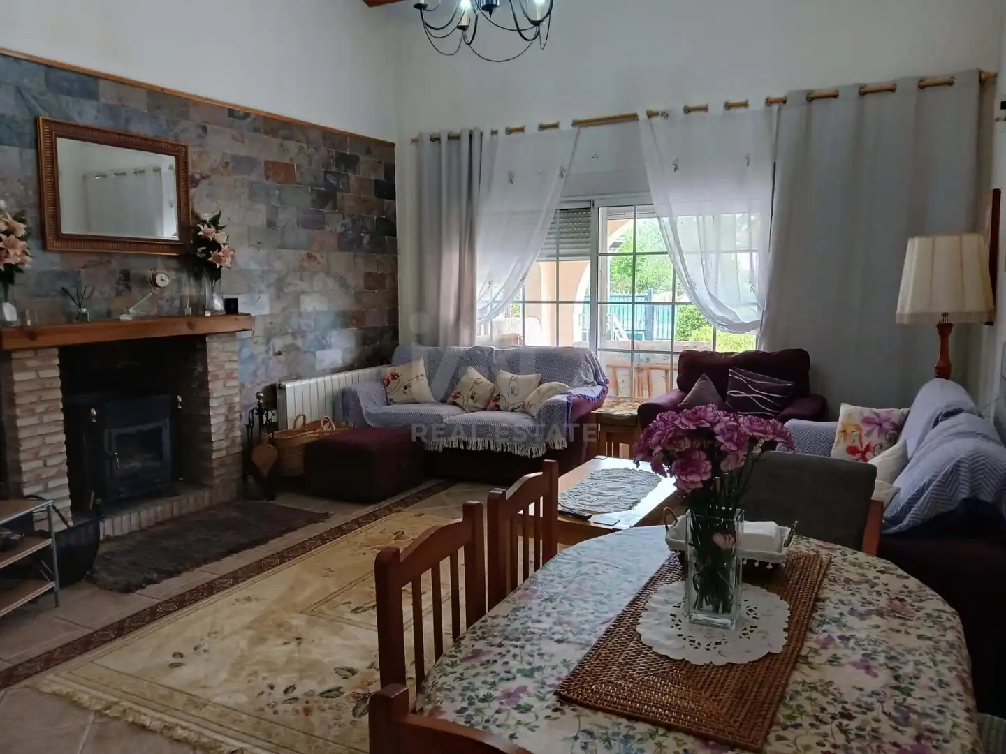Sala de estar de Casa o chalet en venta en Calasparra con Terraza y Piscina