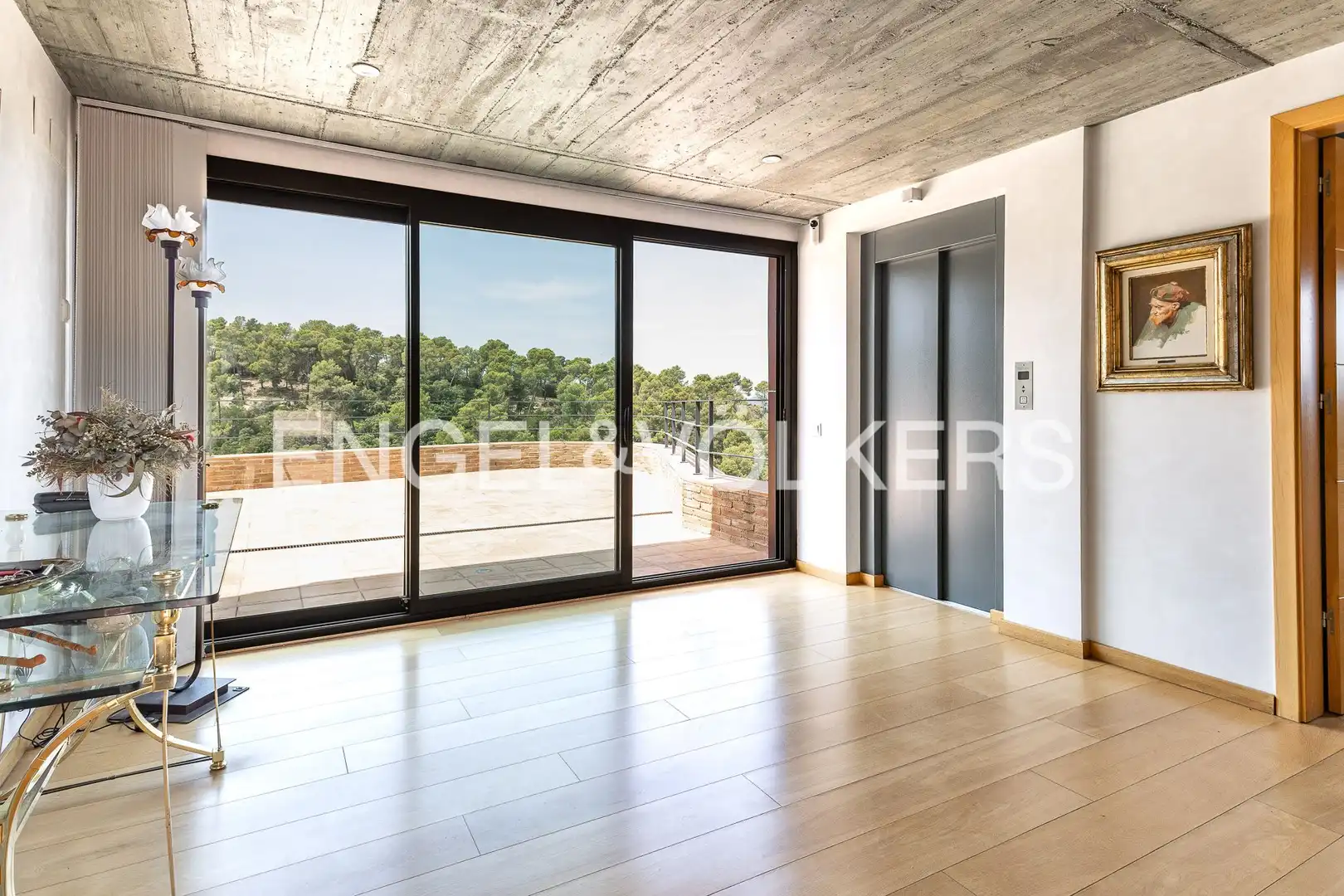 Terrassa de Casa adosada en venda en Sant Cugat del Vallès amb Calefacció, Jardí privat i Parquet