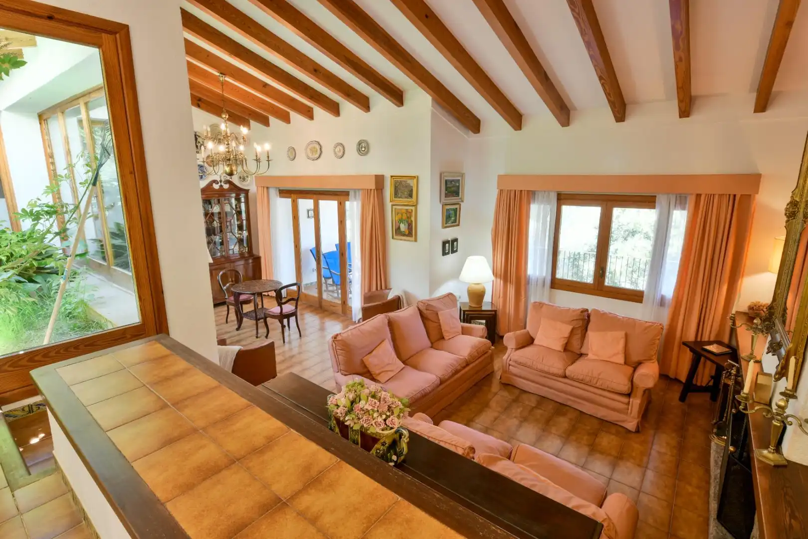 Sala de estar de Casa o chalet en venta en  Palma de Mallorca con Aire acondicionado, Calefacción y Jardín privado
