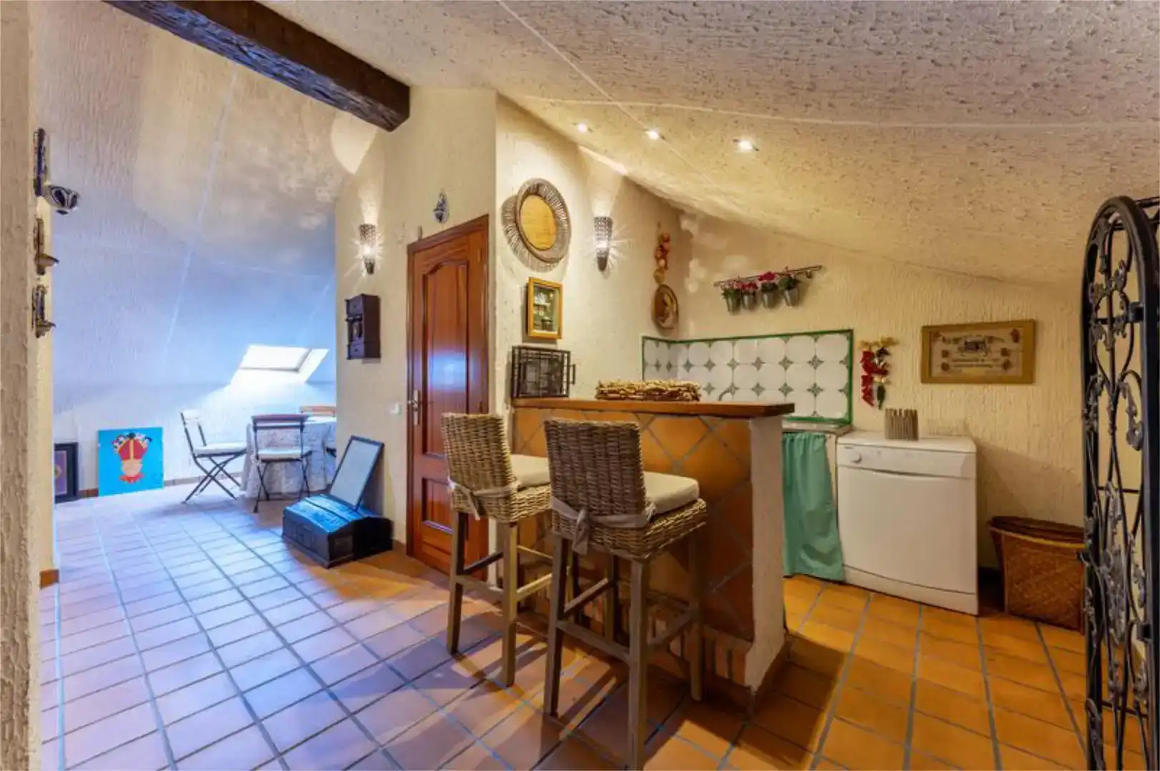 Cuina de Casa adosada en venda en Ibi amb Aire condicionat, Jardí privat i Parquet