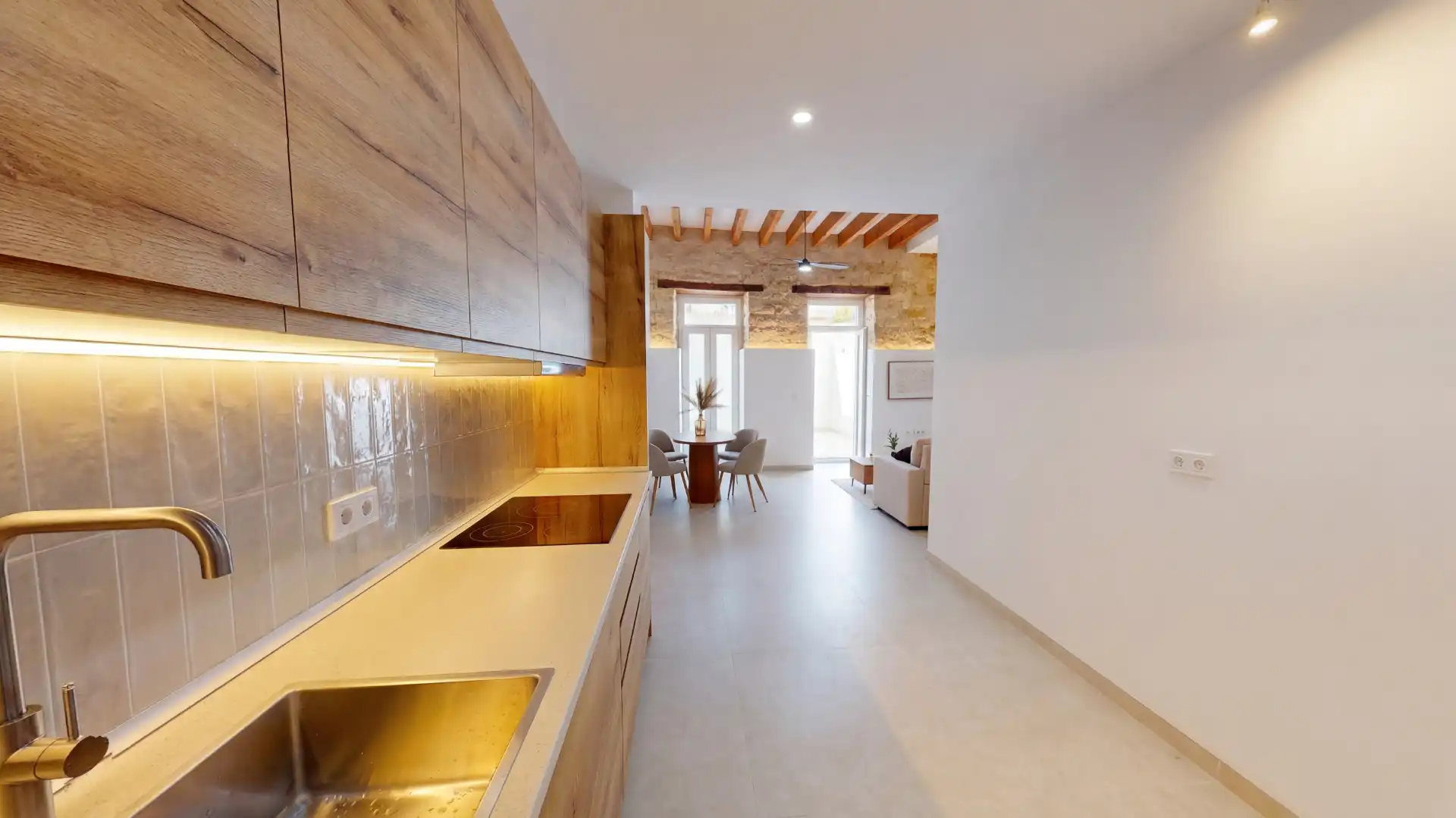 Cocina de Piso en venta en Alicante / Alacant con Jardín privado, Trastero y Amueblado