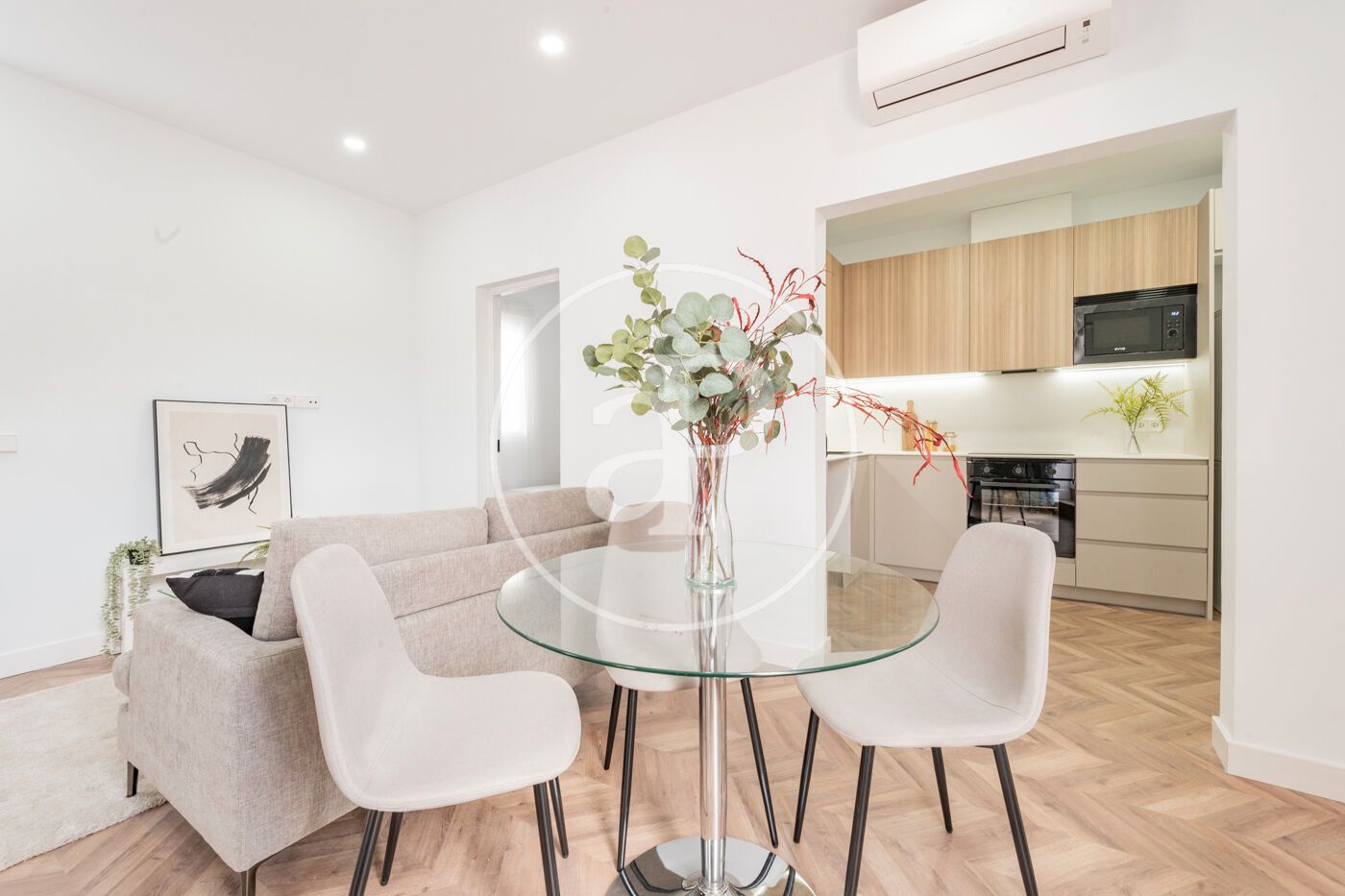 Dining room of Flat for sale in  Madrid Capital  with Air Conditioner, Heating and Terrace