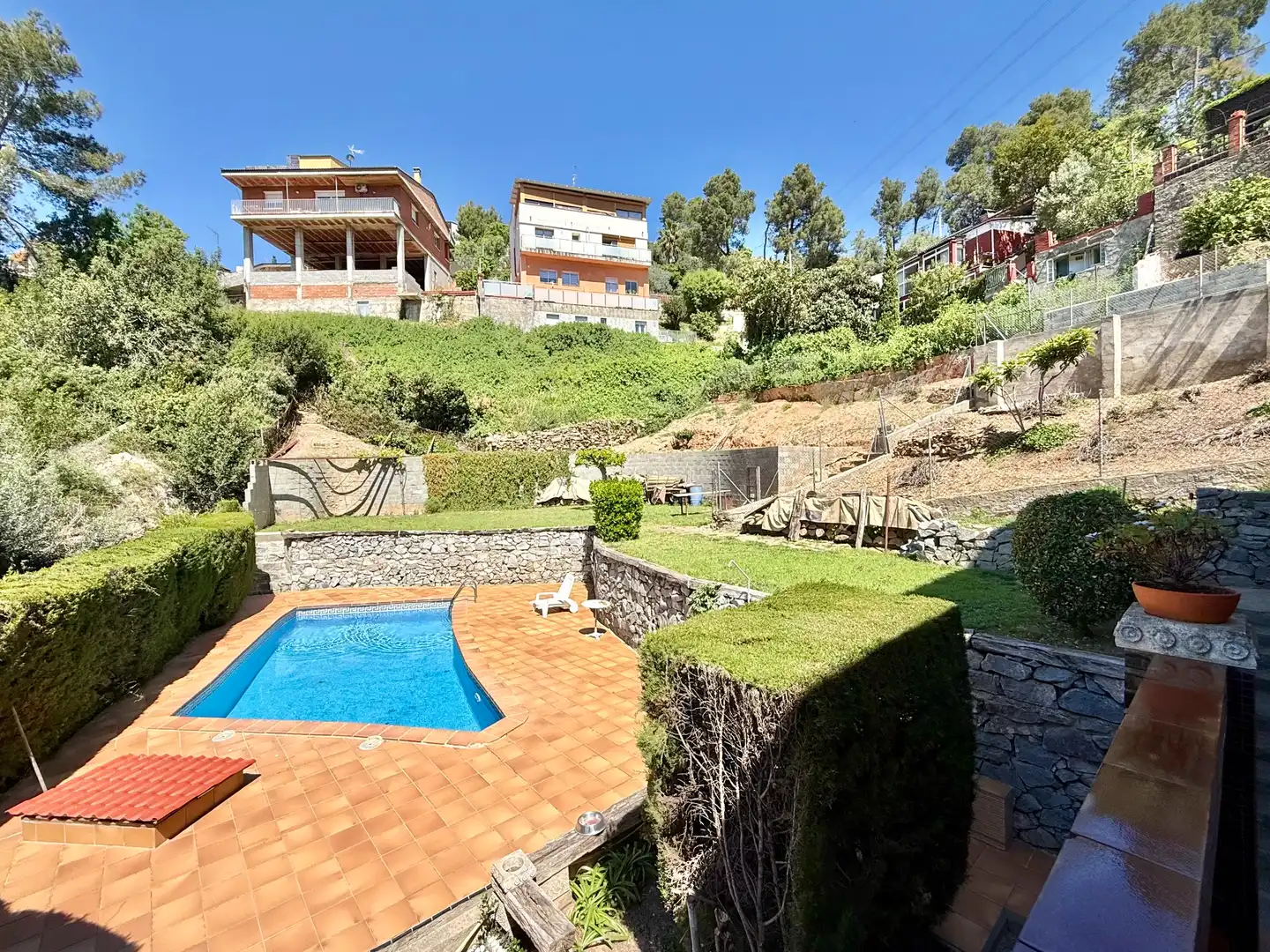 Swimming pool of Houses for sale in Torrelles de Llobregat  with Heating, Private garden and Terrace