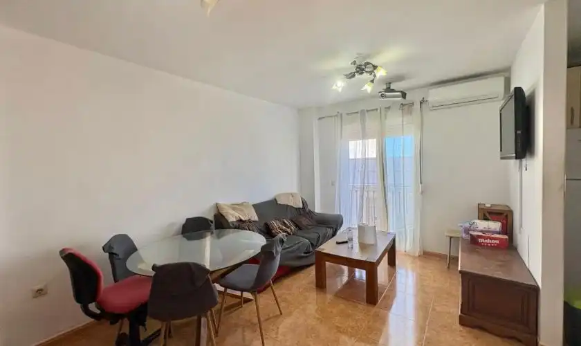 Sala de estar de Piso en venta en Carboneras con Aire acondicionado, Calefacción y Amueblado
