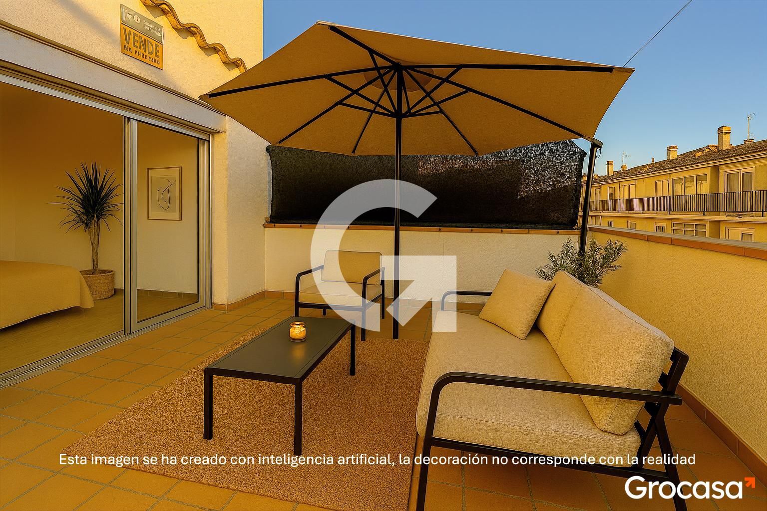 Terrace of Flat for sale in Mataró  with Air Conditioner, Terrace and Oven
