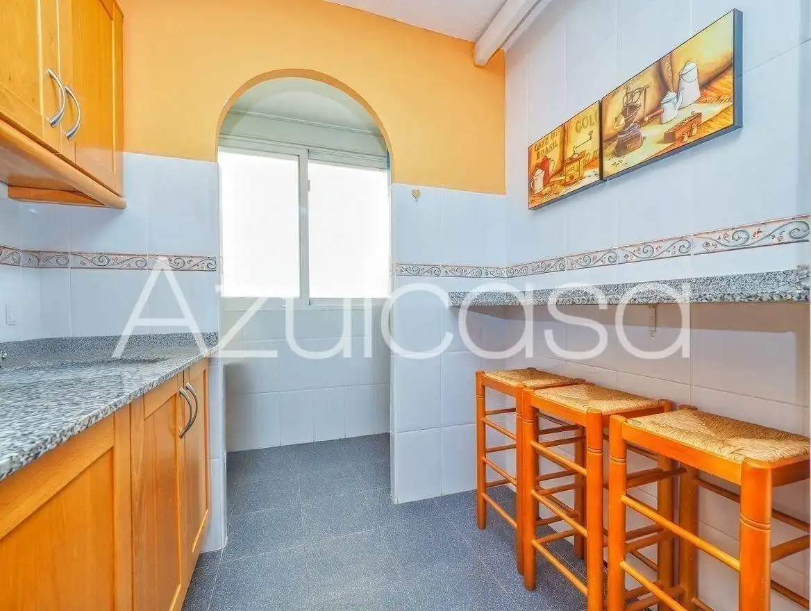 Kitchen of Flat for sale in El Campello  with Air Conditioner, Terrace and Furnished