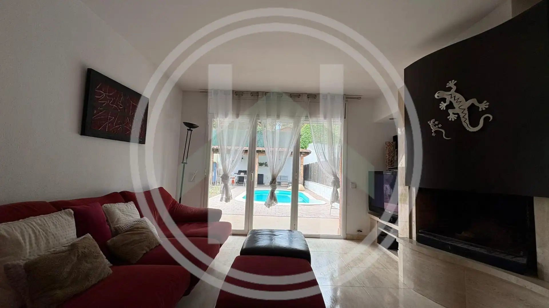 Wohnzimmer von Haus oder Chalet zum Verkauf in Cardedeu mit Heizung, Privatgarten und Terrasse