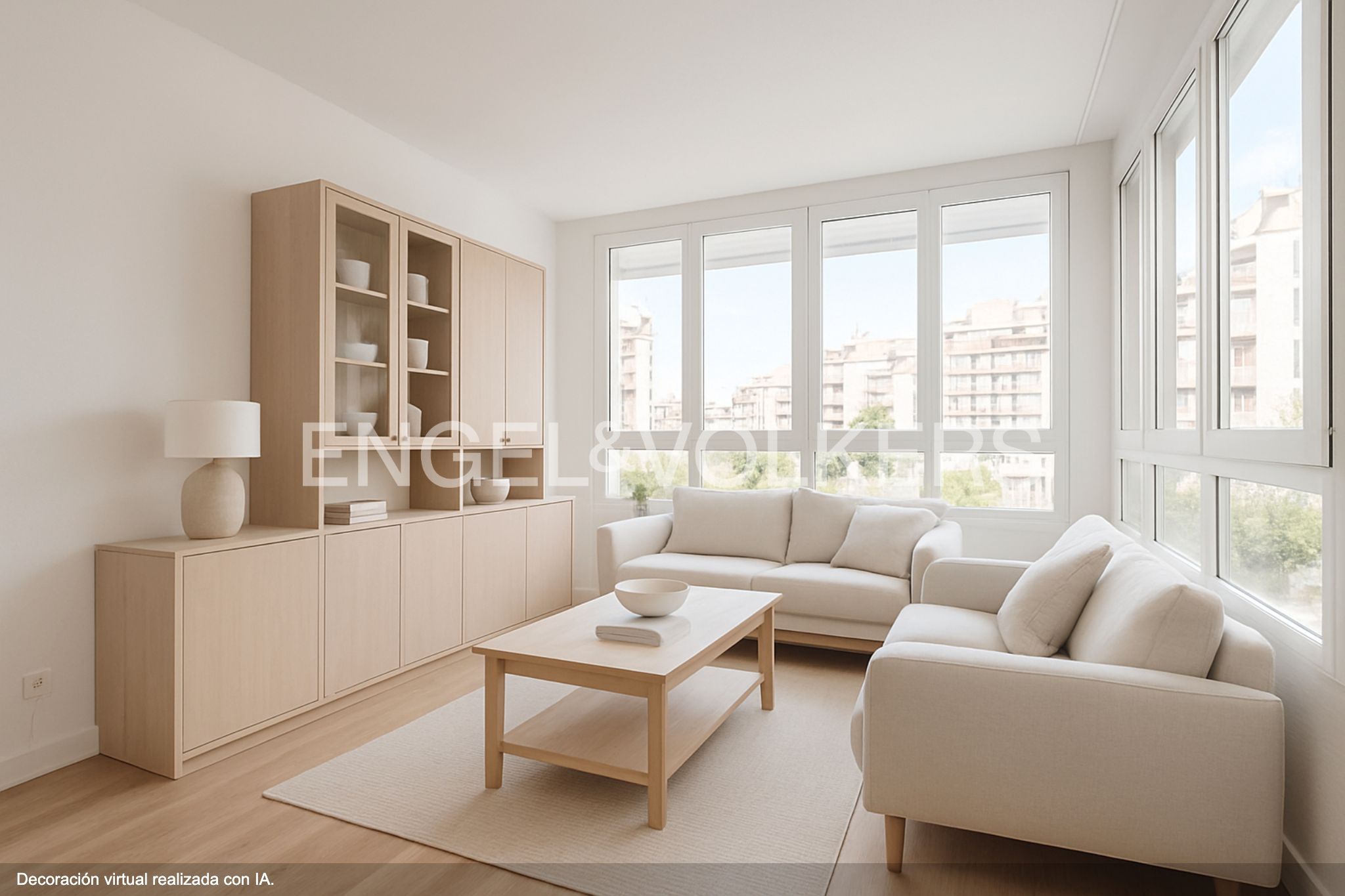 Wohnzimmer von Wohnung zum Verkauf in  Barcelona Capital mit Heizung und Parkett