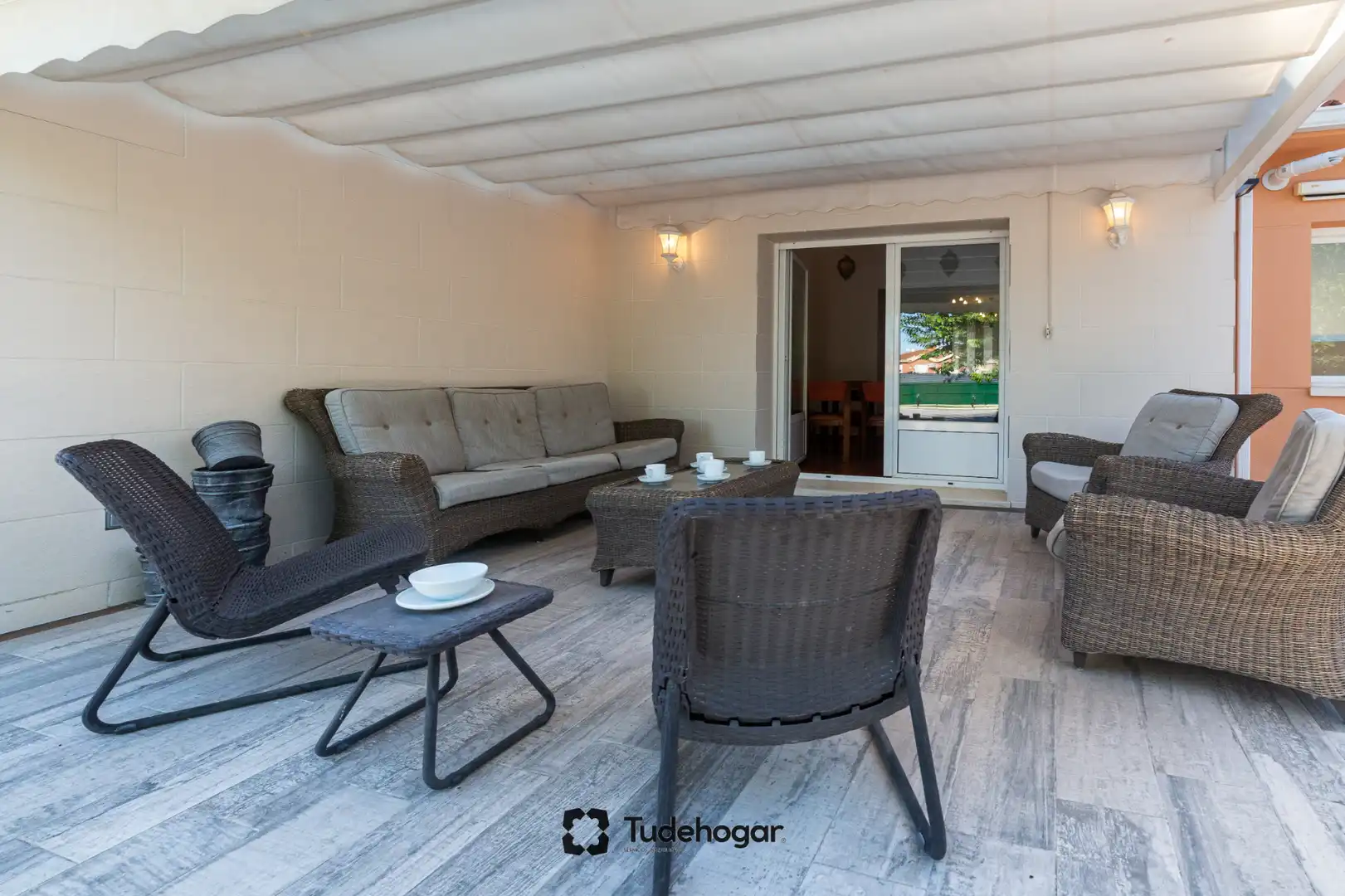Terraza de Casa o chalet en venta en Tudela de Duero con Calefacción, Jardín privado y Amueblado