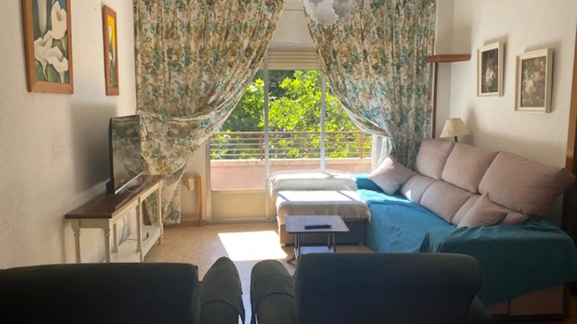 Sala de estar de Piso de alquiler en Puertollano con Aire acondicionado, Calefacción y Amueblado