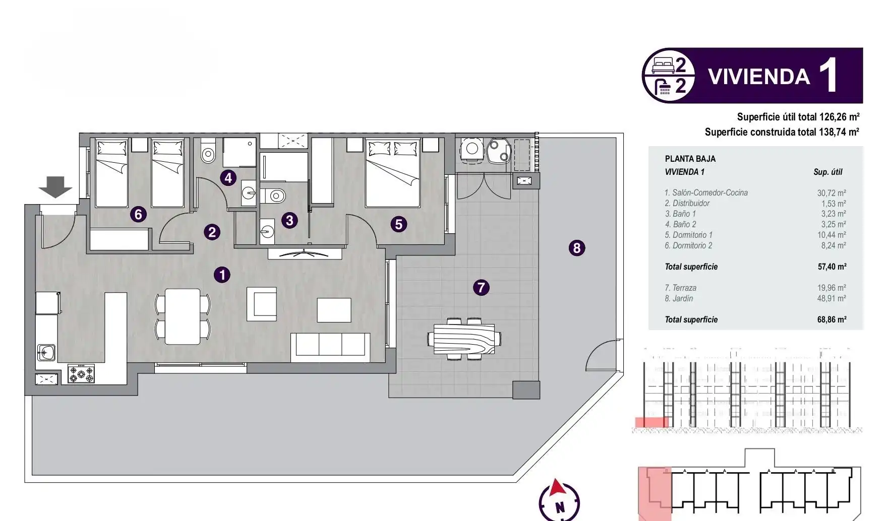 Planta baja en venta en Torrevieja con Aire acondicionado, Jardín privado y Terraza