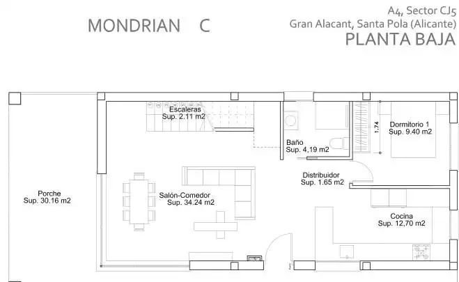 Chalet con piscina en venta en Gran Alacant, imagen 20