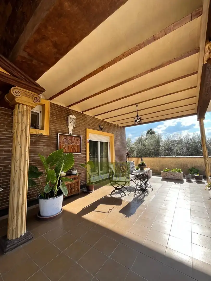 Terrassa de Casa o xalet en venda en Ontinyent amb Aire condicionat, Jardí privat i Terrassa