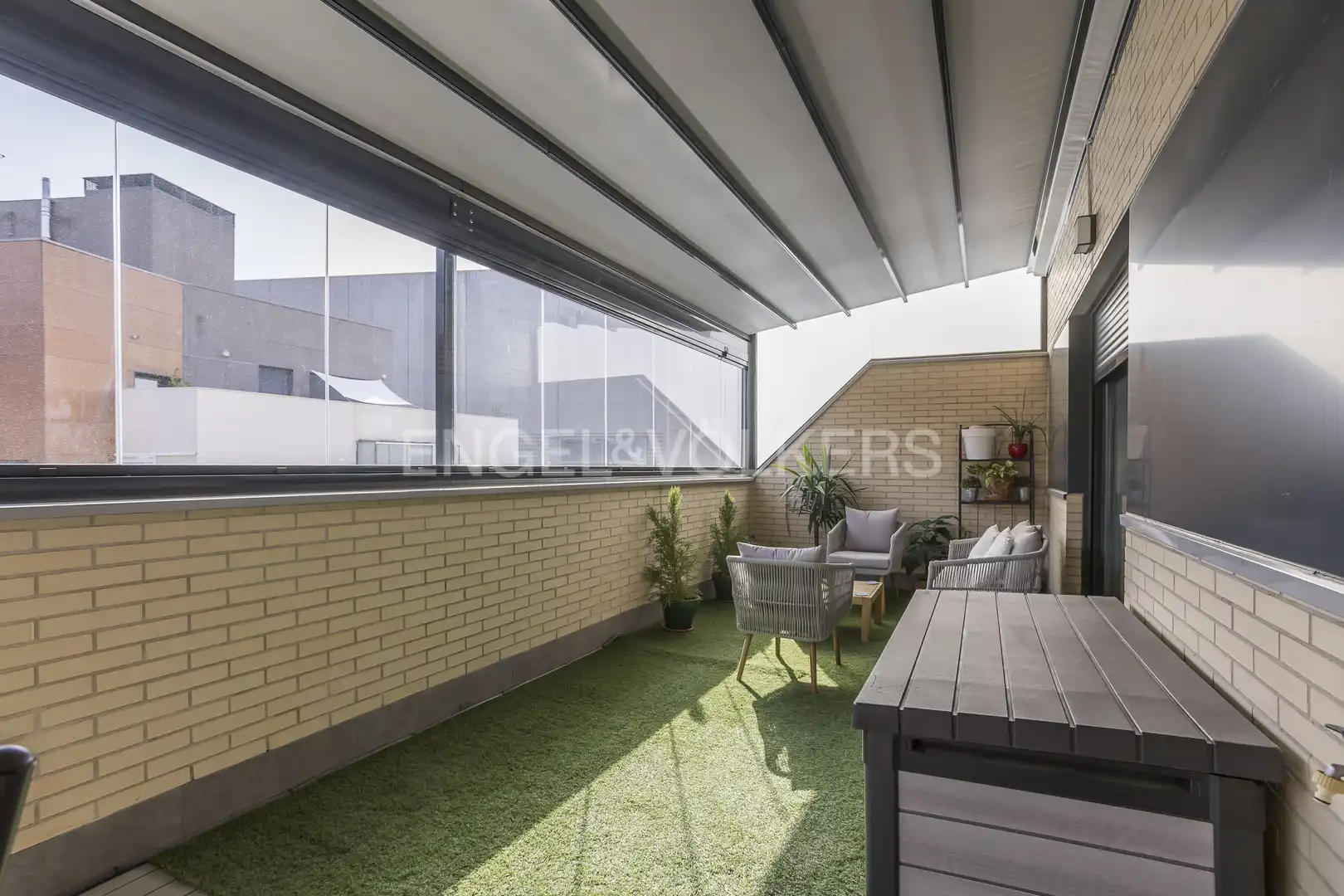 Terrasse von Dachboden zur Miete in Madrid mit Klimaanlage, Heizung und Terrasse
