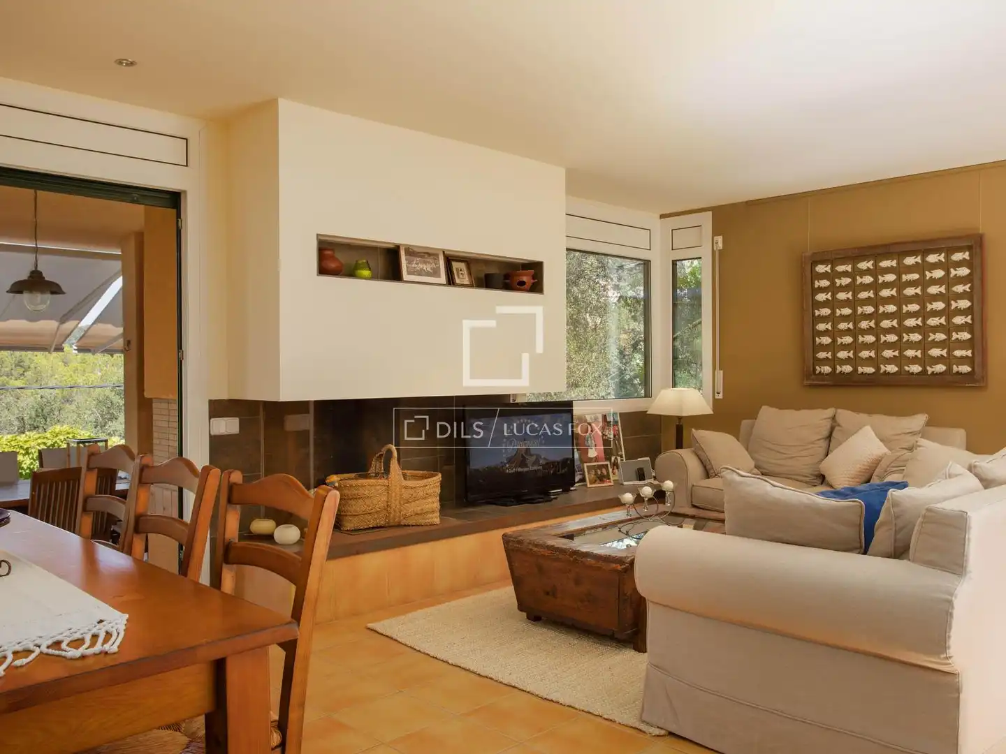 Sala de estar de Casa o chalet en venta en Palafrugell con Calefacción, Jardín privado y Terraza